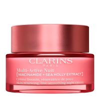 clarins cosmetica facial multi-active nuit crema alisadora - todo tipo de pieles