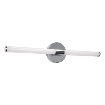 Dolan - aplique de pared led de metal, color plata, 60 cm, máx. 8 w
