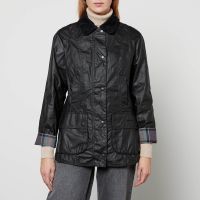 barbour beadnell cotton waxed jacket - uk 6