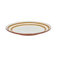 plato llano porcelana amarilla