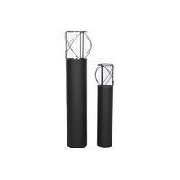 portavela set 2 metal cristal 27x27x125 17x90