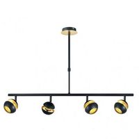 fabrilamp colgante beethoven negro oro 4xgu10