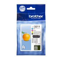 brother lc3211val pack 4 cartuchos de tintas negro  cianamarillomagenta