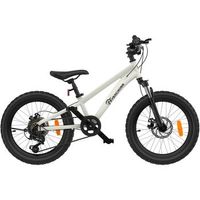 bicicleta de montana infantil 20 evercross em5 - bici de aluminio para ninos 7 velocidades con frenos de disco blanco