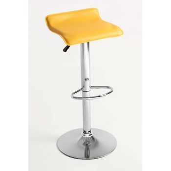 Pack 4 Taburetes Tim De Polipiel 85*39*39 Cm - Amarillo
