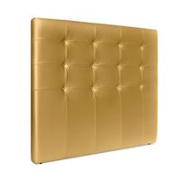 cabecero de polipiel capitone hasta el suelo 145x120cm camas 135140 - dorado