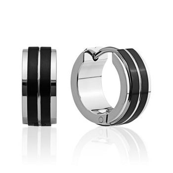 De aros de acero inoxidable 6mm parcialmente ennegrecidos