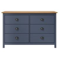mesita de noche  mesilla de noche hill madera maciza de pino gris 125x40x80 cm
