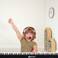 teclado de piano digital 88 teclas instrumento musical electronico portatil piano para ninos piano para ninos negro