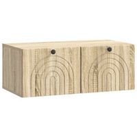 mueble para tv de pared roble sonoma 785 x 41 x 30 cm vidaxl