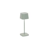 lampara de mesa led zafferano ofelia pro micro recargable y regulable sage