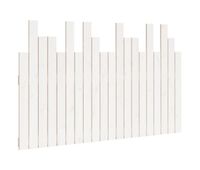 vidaxl cabecero de cama pared madera maciza pino blanco 1275x3x80 cm