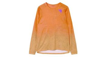 Camiseta de manga larga endura singletrack print orange para hombre