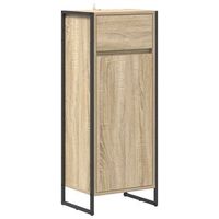 gabinete de bano sonoma 40 x 30 x 100 cm madera de ingenieria vidaxl