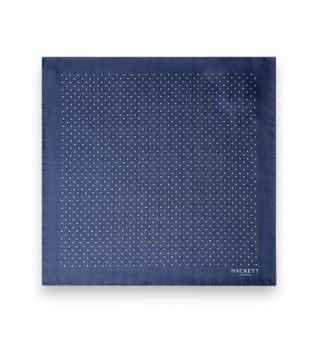 Hackett London para hombre. HM0100066 Pañuelo de bolsillo Mini Dot marino (OSFA), Casual, Seda, Clásico