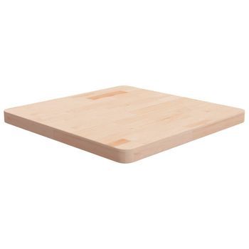 Tablero De Mesa Cuadrada Madera De Roble Sin Tratar 60x60x4 Cm Vidaxl