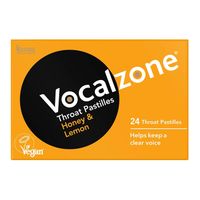 vocalzone honey  lemon throat pastilles
