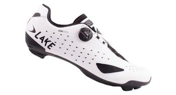 Zapatillas de carretera lake cx177 blanco negro   estandar