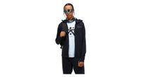 vellon con capucha para hombre peak performance trail polartec power grid negro