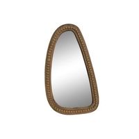 espejo madera 34x4x60 bolas marron