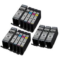 compatible multipack canon pixma ts9551c printer ink cartridges 13 pack -1998c001