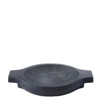 bandeja decorativa redonda negra l40