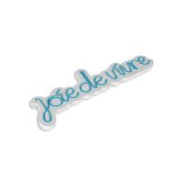 iluminacion led decorativa de plastico joie de vivre azul 53x19x2 cm