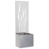 pantalla de privacidad para jardin plata 50 x 32 x 150 cm vidaxl