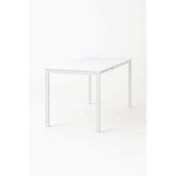 Mesa Dino Extensible 120-180 Cm De Pvc/melamina 75.50*120*75 Cm - Blanco