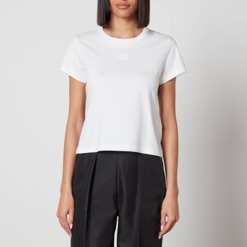 Alexander Wang Essential Logo-Detailed Cotton T-Shirt - XXS