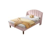 cama individual de terciopelo 90x200cmrosa