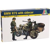 italeri 0315s - maqueta sidecar bmw r75 escala 135
