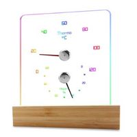 termometro e higrometro para sauna con luz rgb
