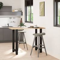 patas de mesarpierna de mesa de centro acero negro 2 uds 60x100-101 cm