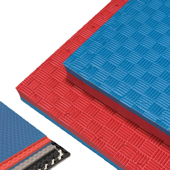Tatami Puzzle 5cm 100x100cm - Esterilla Gimnasio Puzzle | Goma EVA Reversible Varios Colores | Modelo 5 líneas | Esterilla Antideslizante para Artes Marciales, Fitness, Piscina, Juegos Infantiles y