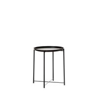 mesa auxiliar de metal negro 42 cm x 52 cm