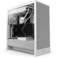 torre gaming nzxt h5 flow 2024  atx  blanca
