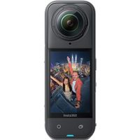 insta360 x5 - camara 8k 360 impermeable lider con poca luz efecto selfie stick invisible lente dura y reemplazable bateria de 3h antiviento incorporado estabilizacion
