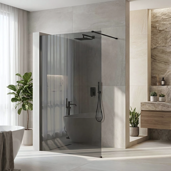 Pared De La Ducha Rea Flexi Grey Black 120