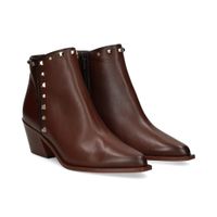 lodi botines con tacon mujer - marron talla 38