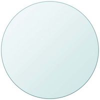 tablero de mesa de cristal templado redondo 700 mm vidaxl