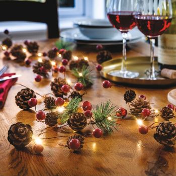 Pinecone LED Chain String Lights