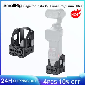 Caja SmallRig para Insta360 Luna Pro / Luna Ultra con Soporte Plegable de Dos Puntas Integrado, Orificios de Localización de 1/4