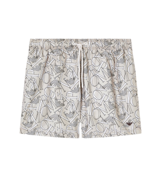 Emporio Armani para hombre. EM000583_AF20440 Bañador Allover taupe (M), Beachwear, Poliéster