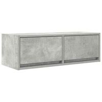 mueble tv  mueble de salon  mesa de tv de madera de ingenieria gris hormigon 80x31x255cm