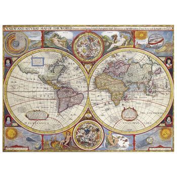 Legendarte - Cuadro Lienzo, Impresión Digital - Mapa Antiguo No. 43 - Decoración Pared Cm. 80x100