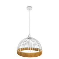 fabrilamp lampara de techo colgante gaston 1xe27 blanconatural 30d