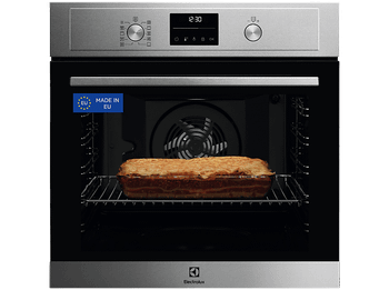 Horno - Electrolux EOF6P54TX, Multifunción, Pirolítico, 72 l, Anillo térmico, 60 cm, Inox