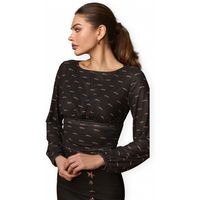 minueto blusa george top - black para mujer