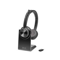 auriculares poly savi 7320 uc inalambricos dect para oficina y centros de llamadas negros